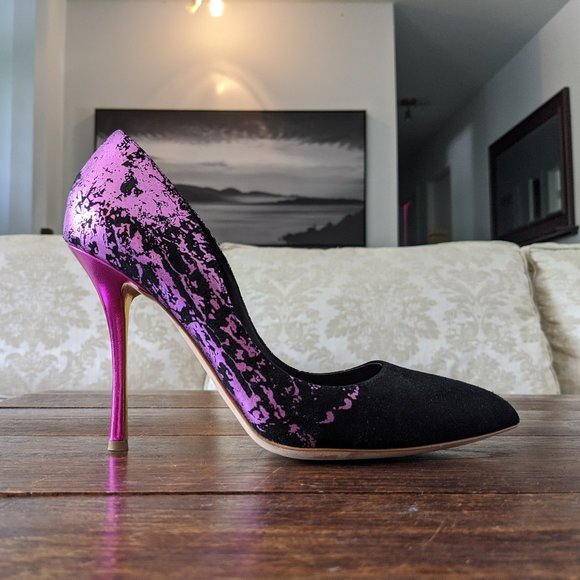 Rupert Sanderson Pointed-Toe Diva Pumps - Picture 1 of 12